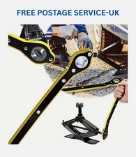 Car Jack Labor Ratchet Wrench Scissor Garage Tire Wheel Lug Handle Repair Tool