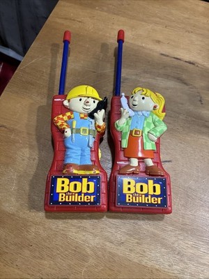 2001 TIGER Bob The Builder Bob And Wendy Walkie Talkies Parts Only Turn On