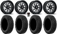 Fuel Triton Black 20 Wheels 33 Motoclaw Tires Honda Pioneer 1000 Talon