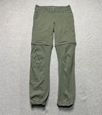 Columbia Saturday Trail II Convertible Pants Womens 4 Green Stretch Omni Shield