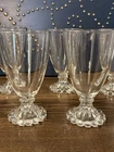 NEW 8 Vtg Anchor Hocking BERWICK BOOPIE BUBBLE CLEAR 5-3/8" Water Glass Goblet