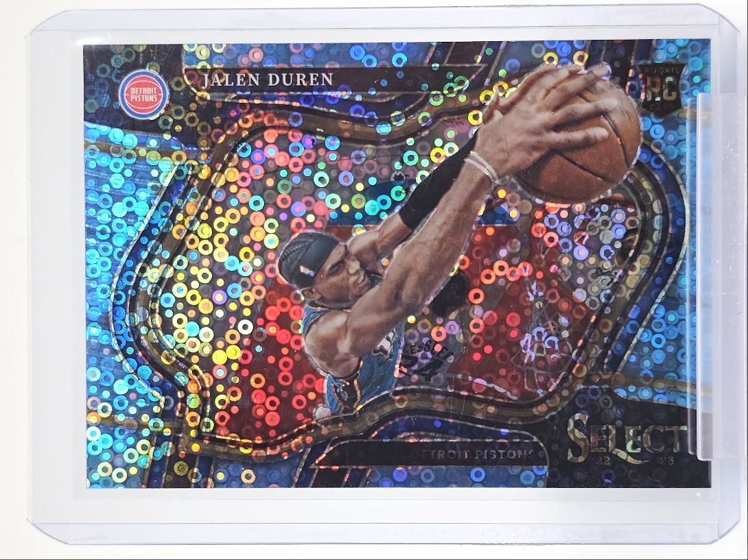 JALEN DUREN 2022-23 SELECT COURTSIDE ROOKIE LIGHT BLUE DISCO RC /99 Q4935