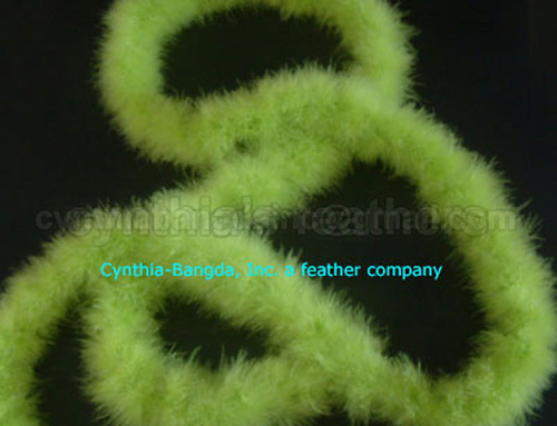 Verde lime chiaro 75 grammi Marabou Padre Boa Boas bordo artigianale lungo 10 iarde - Foto 1 di 2