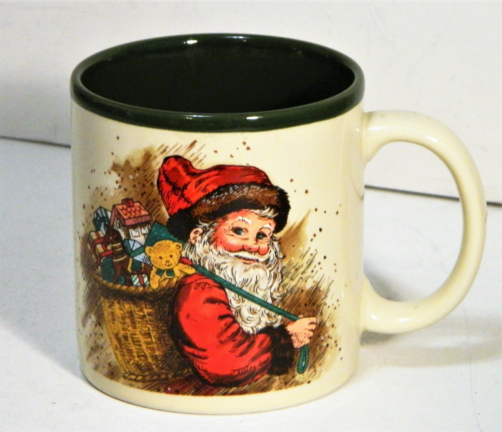 Vintage Potpourri Press Coffee Mug Christmas Santa 1987 eBay