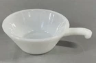 Vintage Milk Glass FIRE KING Chili Soup Bowl With Handle USA Anchor Hocking