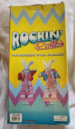 Bambola Rockin Rabbit che canta e balla coniglietto blu alta 14" con scatola - Foto 2 di 6