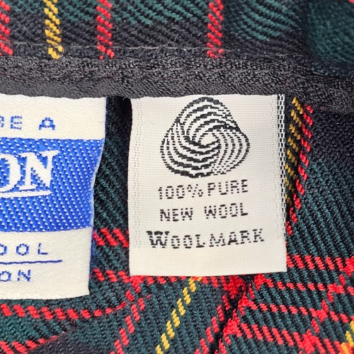 Falda de Colección Años 60 Pendleton Mujer Lana Virgen 8 Tartán Rojo a Cuadros Falda Falda Falda Media Longitud - Imagen 15 de 19