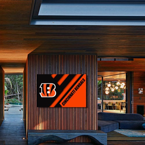 Cincinnati Bengals NFL Team Football Home Decor Art Print EXTRA LARGE 66"x44" - Picture 4 of 4