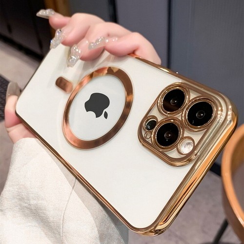 Magsafe Case For iPhone 15 14 Pro Max 13 12 Magnetic Bumper Clear Silicone Cover