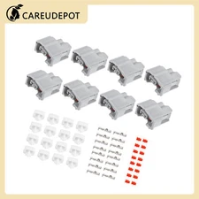 2 Pin No.9098011875 Fuel Injector Adapter Plug Clip Kit for Toyota Item of 8 Set