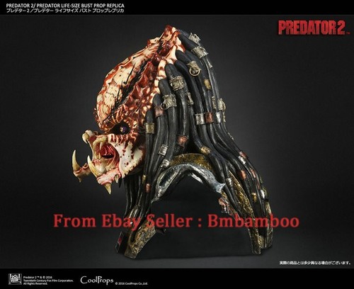 Coolprops X Sideshow 1/1 902665 Predator 2 Figure Bust Statue Model Collect Rare - Afbeelding 4 van 20