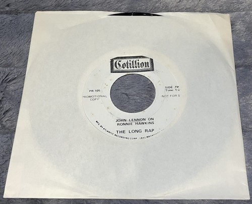 JOHN LENNON on Ronnie Hawkins: Short Rap & Down the Alley/ Long Rap PROMO 7" EP - Picture 2 of 2