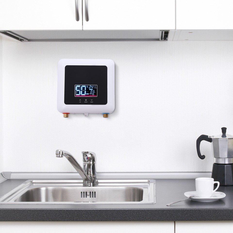 Instant Water Heater Electric Tankless Water Heater Under Sink LED