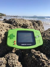 Nintendo Gameboy Advance GBA AGB-001 Black Handheld Gaming Console Yoshi Mario