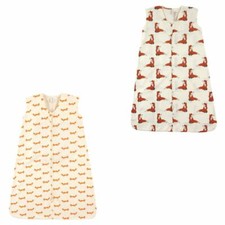 Touched By Nature Organic Cotton Wearable Safe Sleep Printed Sleeping Bag 2-Pack