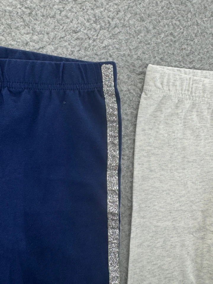 Pantalones Simple Joys Carter’s Niñas Legging Corazones Rosa Azul Gris Brillo Talla 7 Paquete de 3 Foto 2 de 4