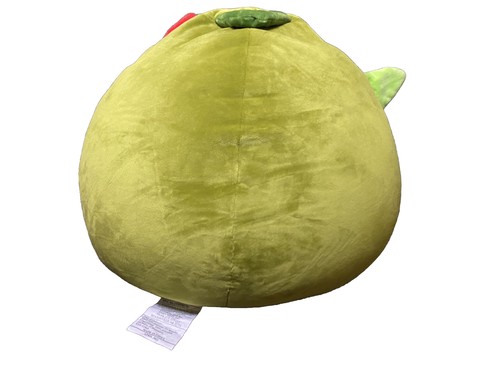 HUGE Dinosaur Squishie Plush Pillow Thick 22 x 18 Green Multicolor Kids Dino NWT - Picture 6 of 9
