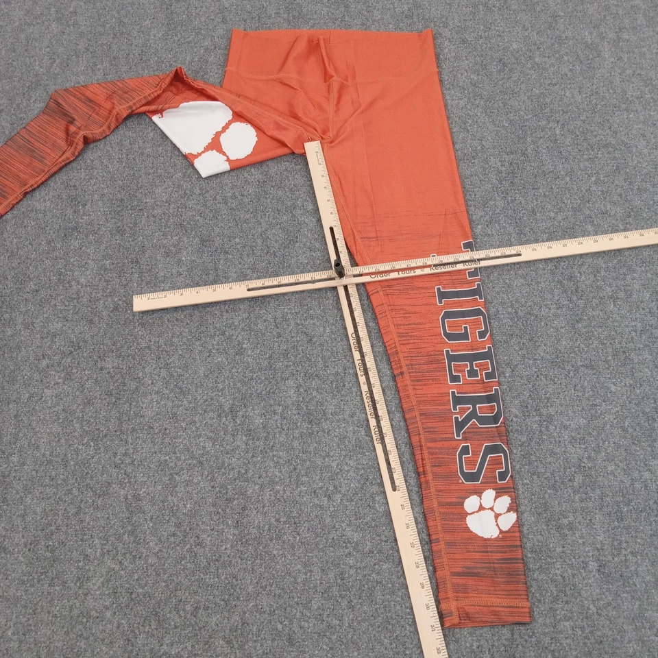Clemson Tigers Leggings Womens Size Large Orange Logo Comfort Casual NCAA - Image 2 of 4