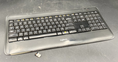 Logitech R0065 Keyboard LOGITECH K800 Y-R0065 ILLUMINATED WIRELESS KEYBOARD WITH DONGEL BROKEN ...