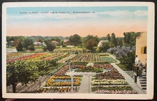 Vintage Postcard 1915-1930 Henry Field Seed Co., Show Garden, Shenandoah, Iowa