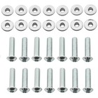 14pcs Chrome Front Brake Rotor Bolts Kit Fit For Harley Touring Road Glide 09 23