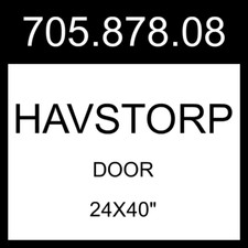 IKEA HAVSTORP Drzwi jasnoszary 24x40" 705.878.08