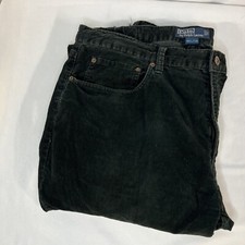 VTG 90s Polo Ralph Lauren Andrew Corduroy Pants Black Sz 38x32