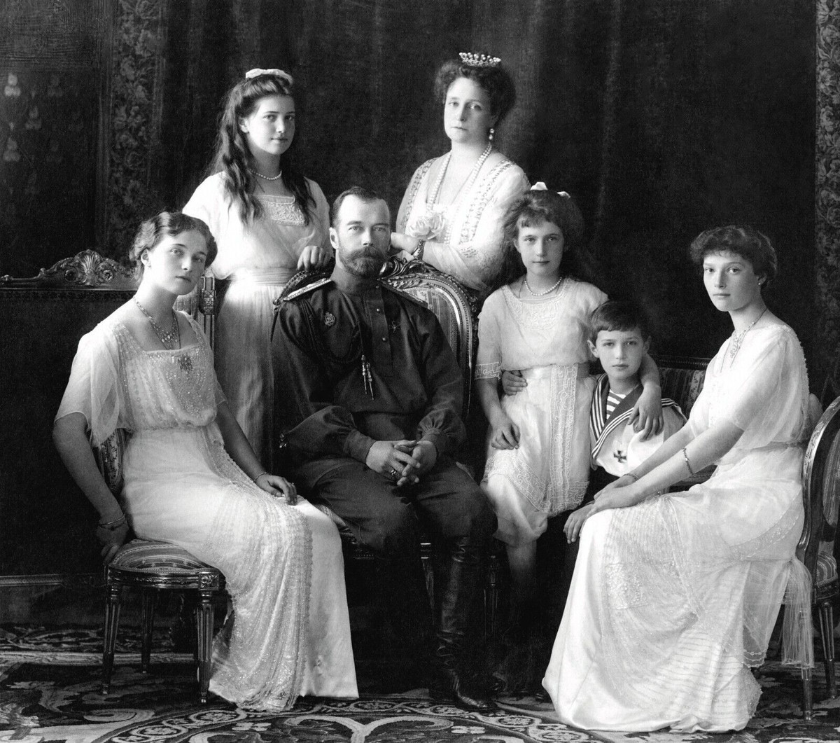 1845 Tsar Nicholas II Family Wall Print Photo Poster anastasia