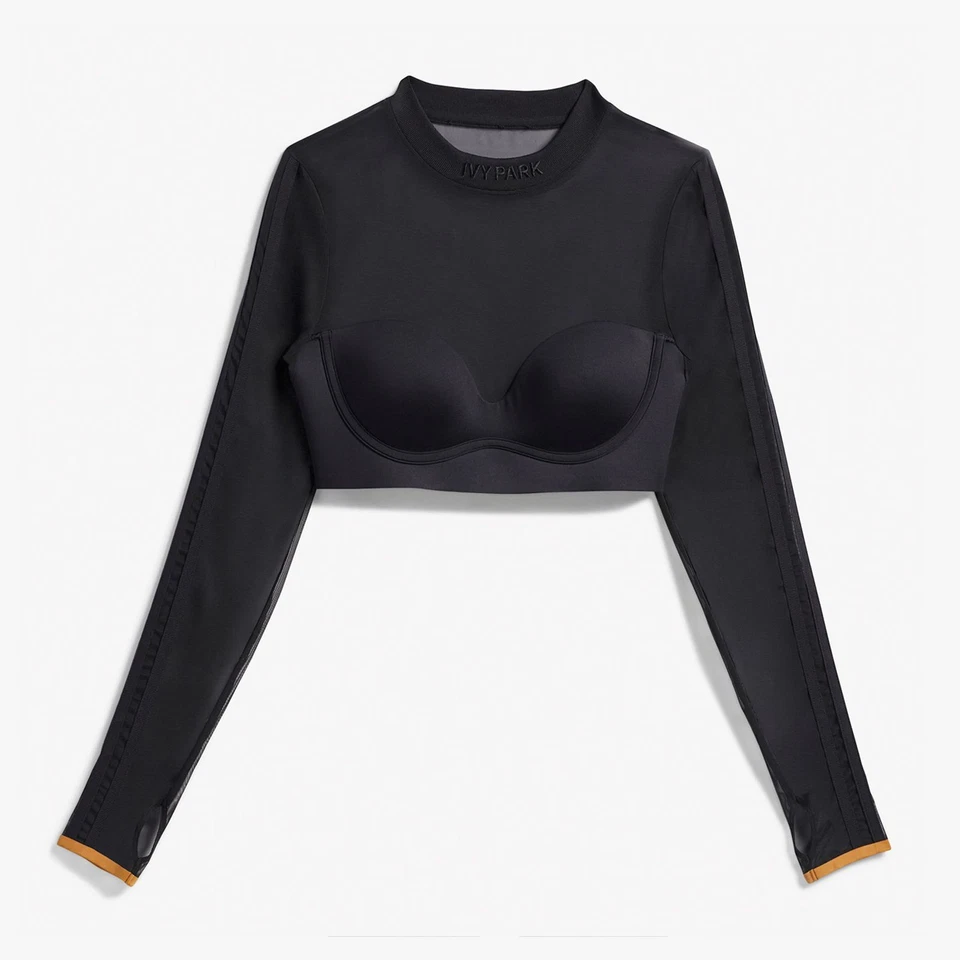 Adidas X IVY PARK Beyoncé Mesh Crop Longsleeve Sport Party Top Shirt Mesh Sexy - Bild 3 von 4
