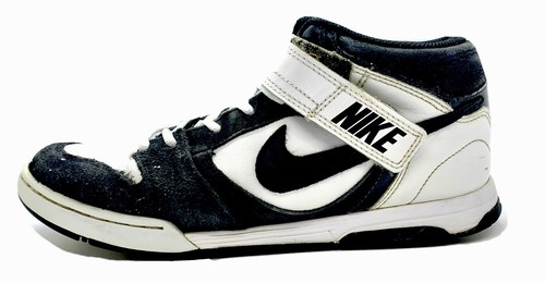 Nike Negro Zapato Bajo Talla 8 EE. UU. Velro Blanco Cuero De Gamuza Big  Swoosh Para Hombre/Niños | eBay
