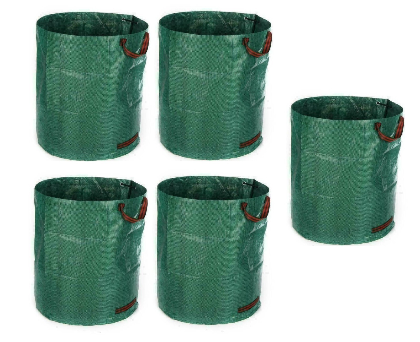 300L Reusable Waterproof Garden Waste Sack Bags Weeds Rubbish Grass
