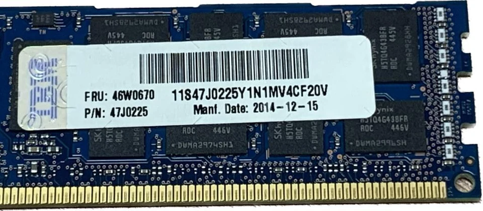Genuine IBM/Lenovo 16Gb 2Rx4 PC3-14900R ECC DIMM Memory - 46W0670 47J0225 - Image 2 of 4
