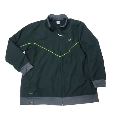 VINTAGE Nike Air Force Jacket Mens 2XL XXL Dry Black Zip Streetwear Track y2k