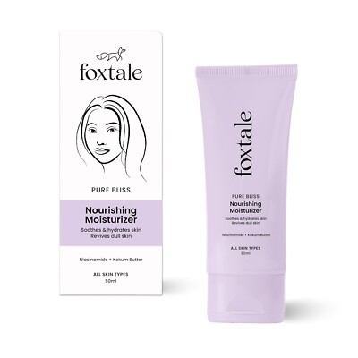 Foxtale Nourishing Face Moisturizer with Niacinamide for 24 Hr Hydration, 50 ml