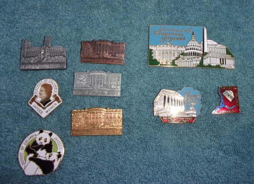 District of Columbia Jaycees Pins Lot of 9