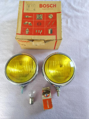 Bosch oldtimer Chrom Nebelscheinwerfer NEU NOS P. 356 vw kafer Mercedes