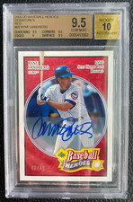 2005 UD Baseball Heroes Signature Red Ryne Sandberg Auto BGS 9.5  #13/49 POP 2
