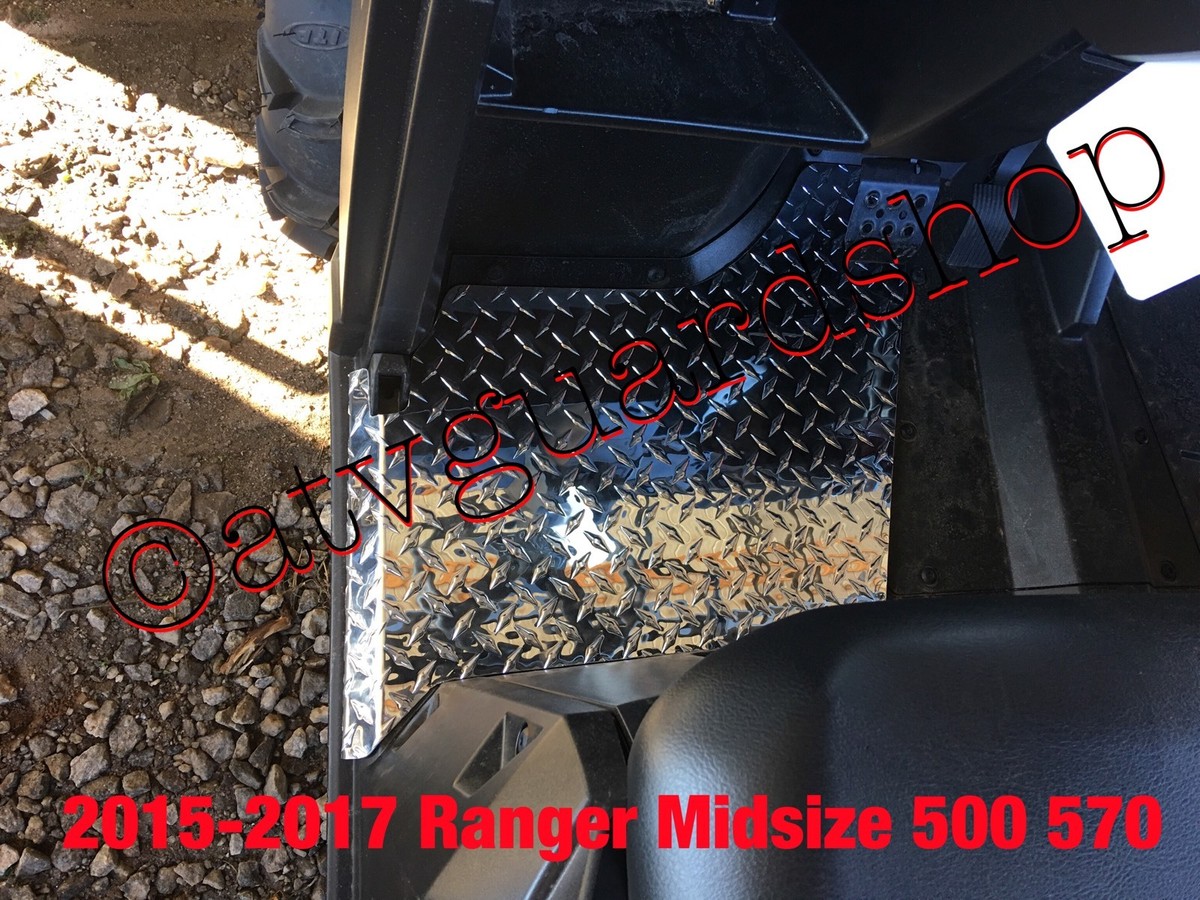 2010--2014 POLARIS RANGER CREW MIDSIZE 570 500 BLK DIAMOND PLATE