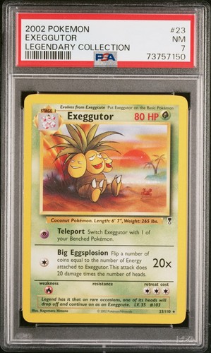 Exeggutor graded PSA 7 for sale on eBay