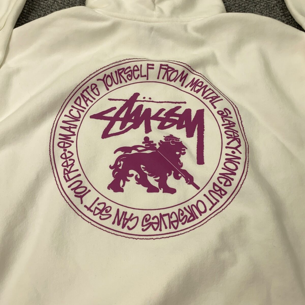 Stussy Rasta Dot Lion Hoodie Mens XL White Sweatshirt | eBay Stussy Rasta Dot Lion Hoodie Mens XL White Sweatshirt | eBay