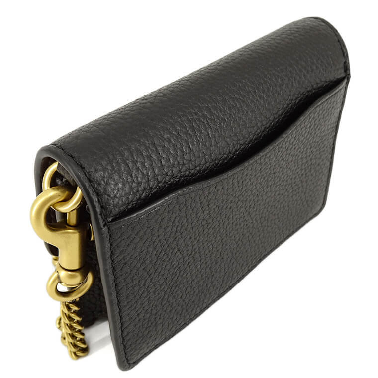 ★Coach★ Half flap card case C6718 B4/BK COACH Women's Card Case HALF FLAP C6718 BLACK | eBay