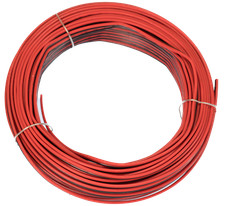 Voodoo 100 FT 22 Gauge Zip wire red black stranded power ground
