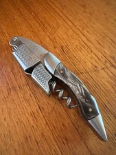 BARVIVO Brown Marble Pattern Quality Waiters Corkscrew Wine Key Opener