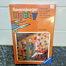 Vintage Ravensburger Hobby Arts  Crafts Kids Kit Rare Wooden Gymnasts 1984 New