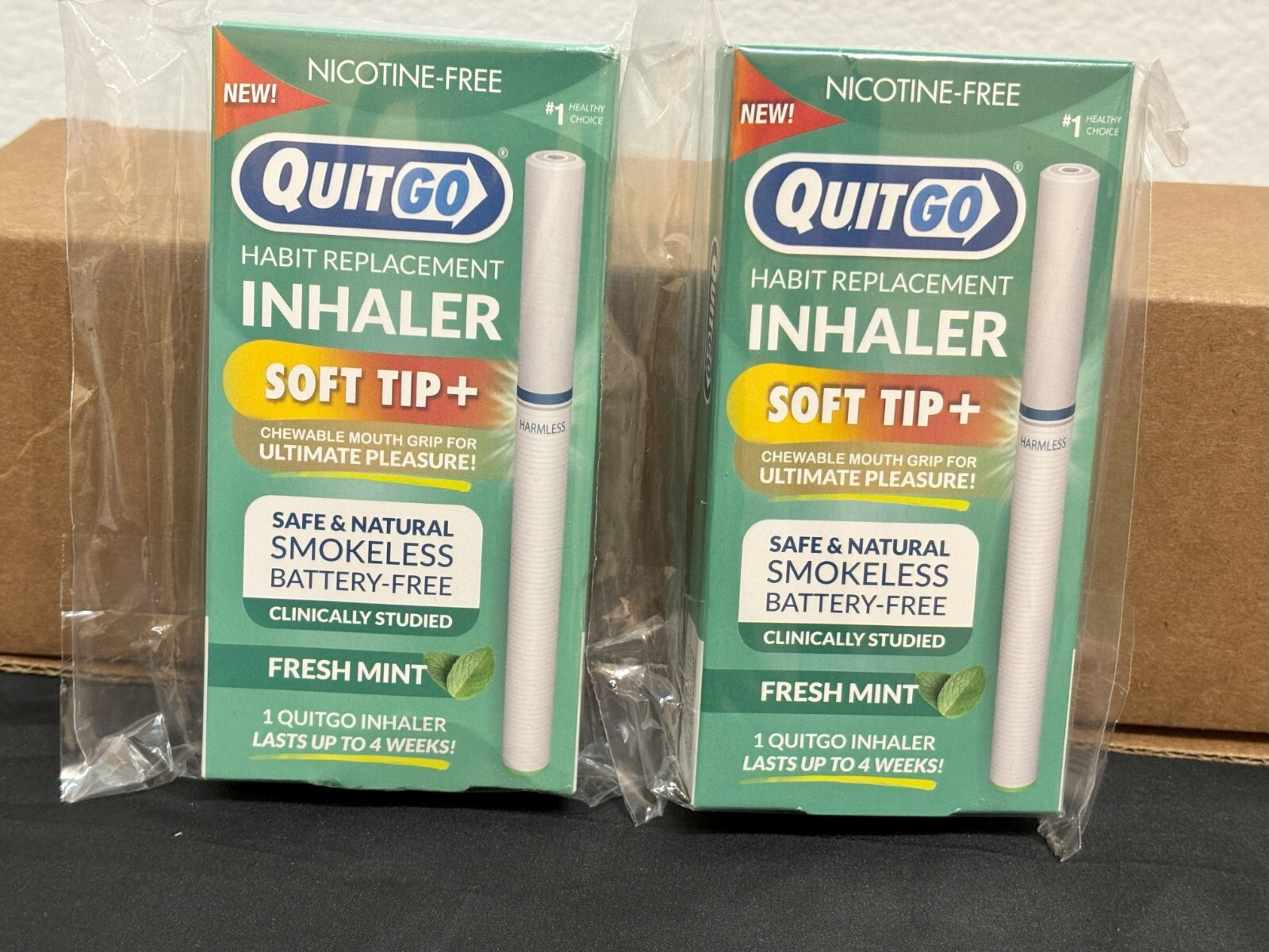 QuitGo Fresh Mint Flavored Smoking Cessation Inhaler with Soft Tip 2 Packs eBay