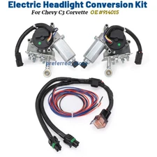 914015 Electric Headlight Motor Conversion Kit For Chevrolet C3 Corvette 1968-82