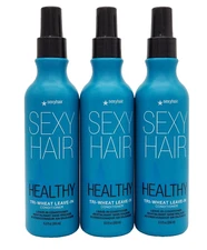 Healthy Sexy Hair Tri-Wheat Leave In Conditioner 8.5 oz - "Pack of 3"