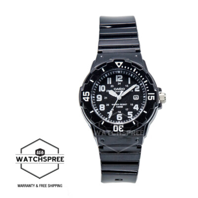 Casio Standard Analog Black Resin Band Watch LRW200H-1B LRW-200H-1B