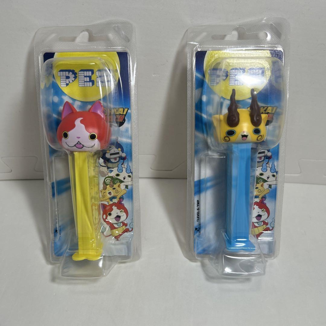 Yokai Watch PEZ Jibanyan Komajiro 2-Piece Anime Candy Dispenser Set Imported From Japan