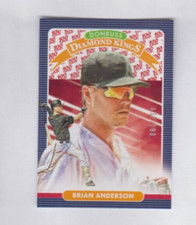 Brian Anderson 2020 DONRUSS DIAMOND KINGS ONE HUNDRED EMOJI PARALLEL /100